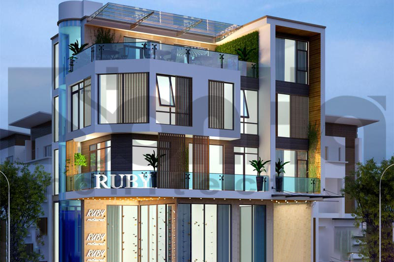 Bia Thiet Ke Nha Hang Hien Dai 4 Tang Tai Bac Ninh Sh Bck 0050