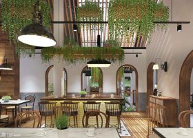thiết kế quán cafe