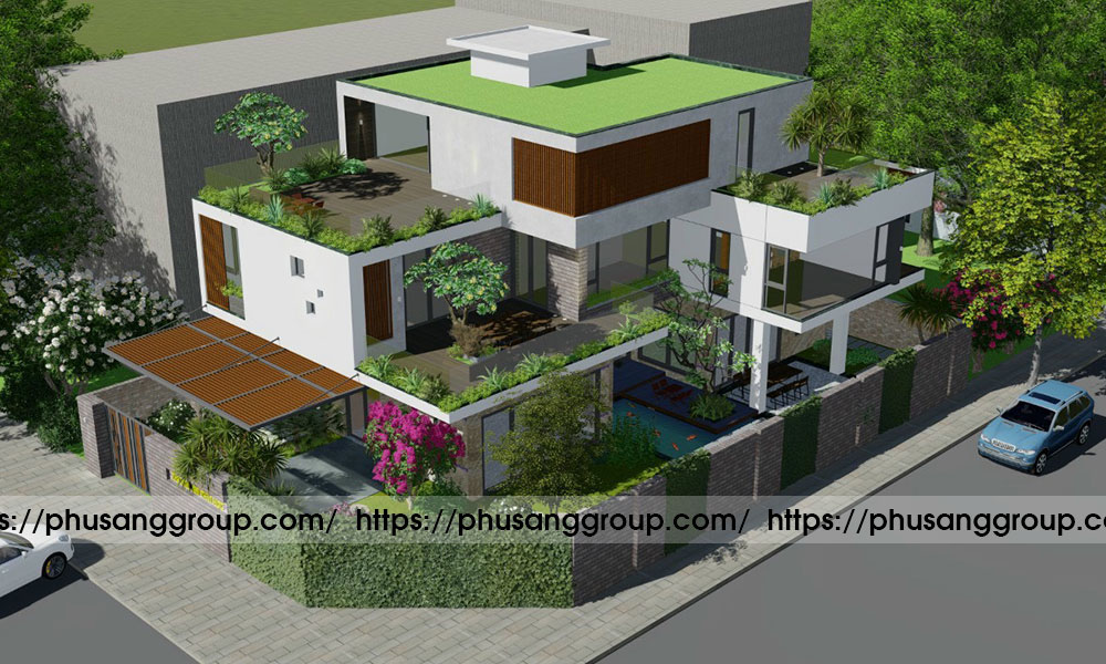Thiet Ke Kien Truc Biet Thu Nha Pho Nha Anh Tuan Hai Phong 2