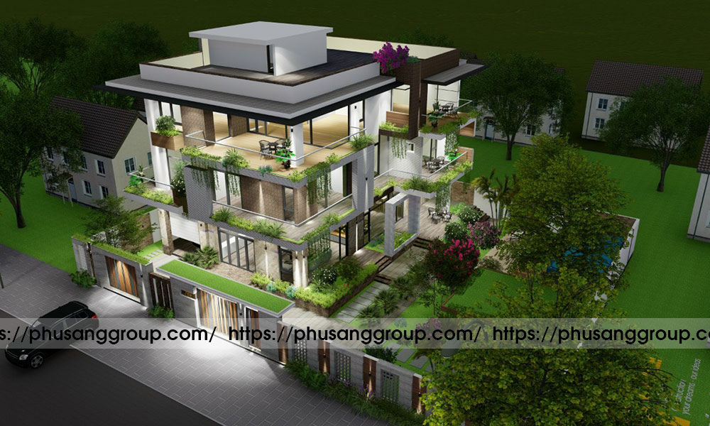 Thiet Ke Kien Truc Biet Thu Nha Pho Nha Anh Tuan Hai Phong 3