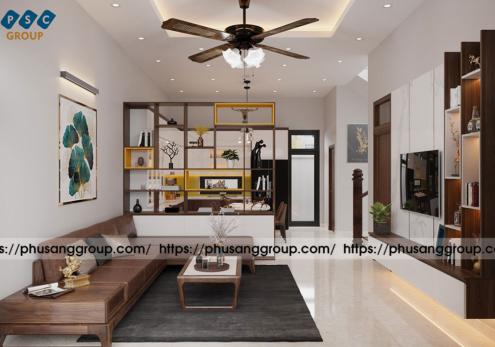 Thiet Ke Noi That Phong Cach Hien Dai Nha Chi Hao Vinh Phuc 1