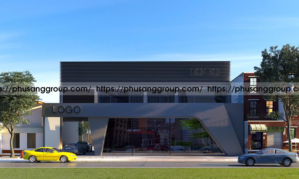 Thiet Ke Kien Truc Showroom Nha Chi Tinh Vinh Phuc