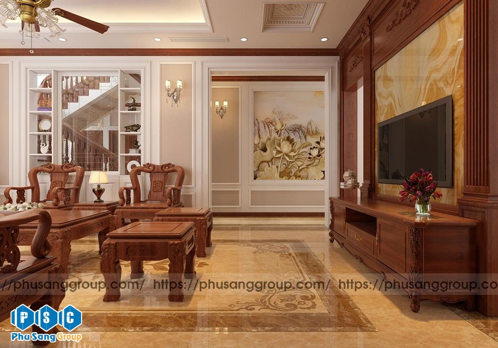 Thiet Ke Noi That Phong Cach Tan Co Dien Nttc 2101 5