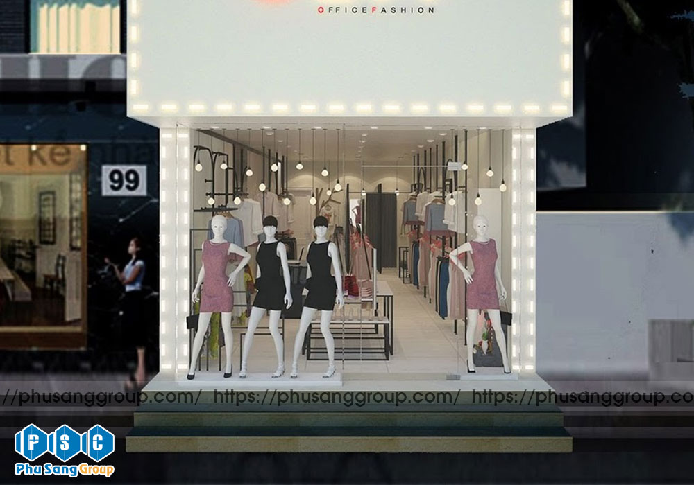 Chú trọng vào mặt tiền của shop