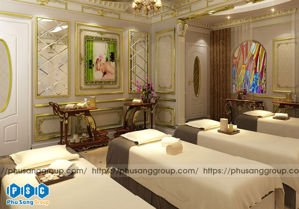 Thiết kế nội thất spa - mô hình spa tân cổ điển
