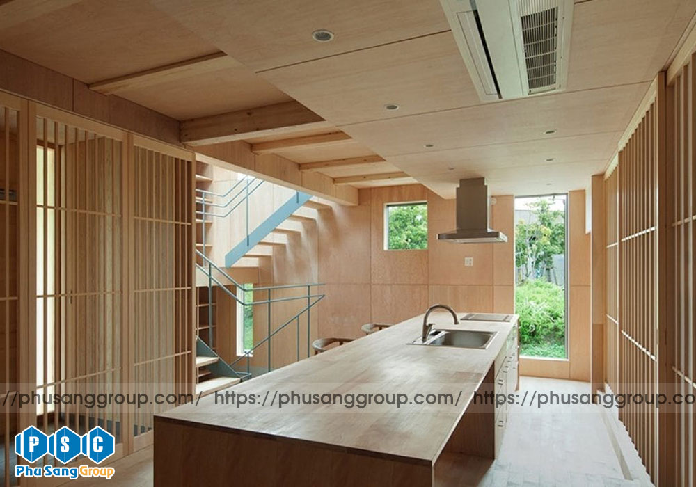 Thiết kế nội thất nhật bản cho phòng bếp