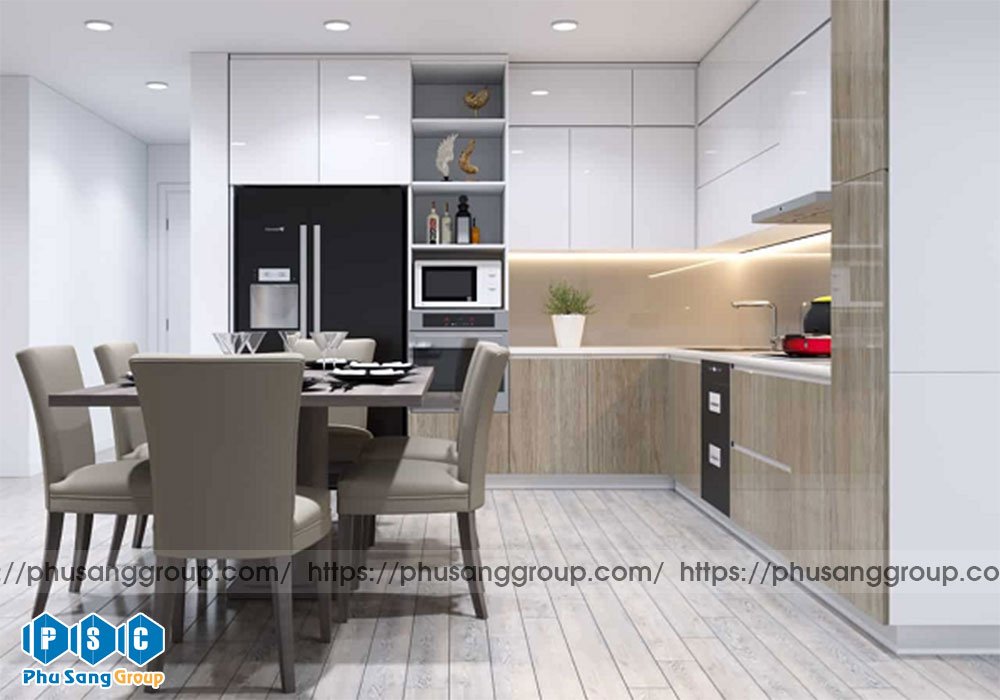 Thiết Kế Nội Thất Phòng Bếp Nhà Ống