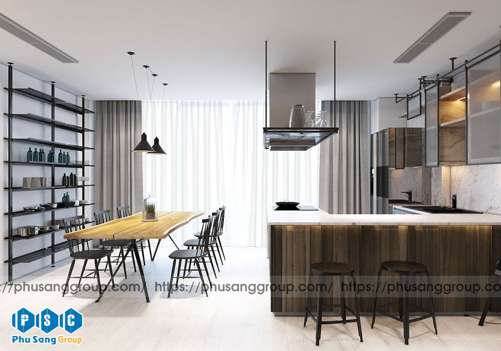 Thiết Kế Nội Thất Phòng Khách Với Nội Thất Gỗ