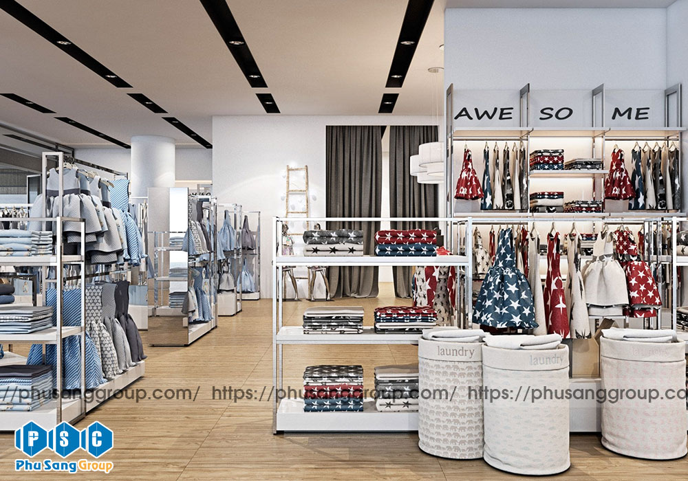 Thiết kế nội thất shop thời trang trẻ em
