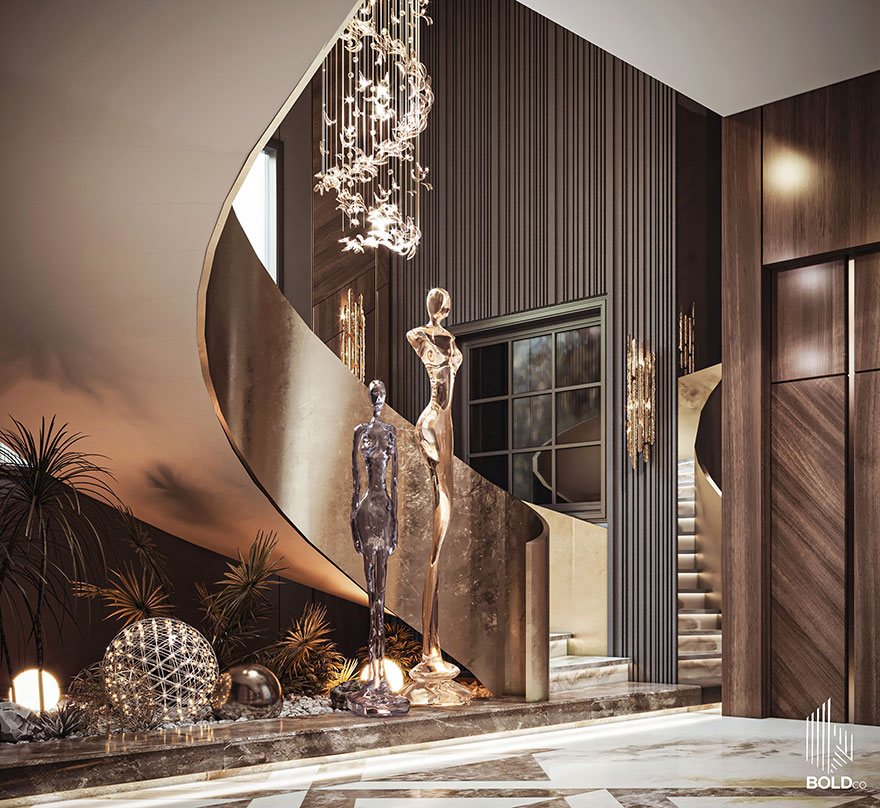 phong cách thi công nội thất hiện đại luxury