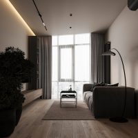 Thiết kế nội thất màu trầm