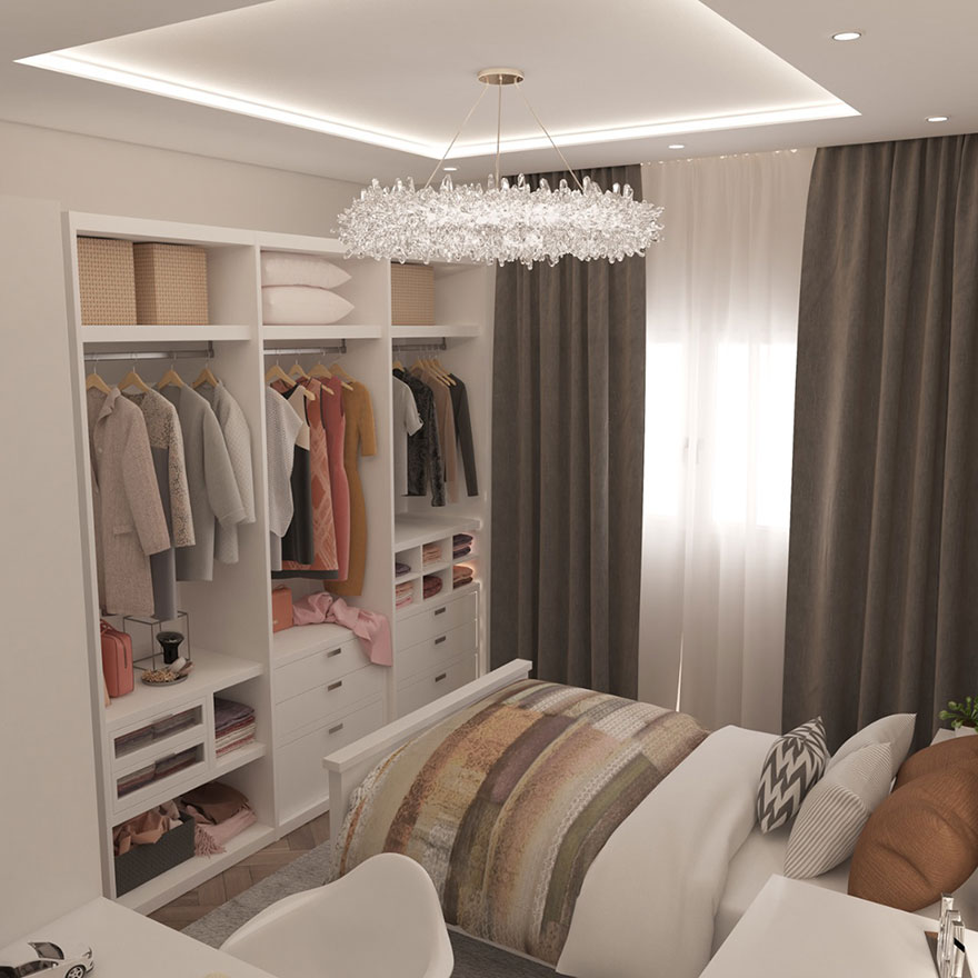 Nội thất phòng nhỏ nhà phố